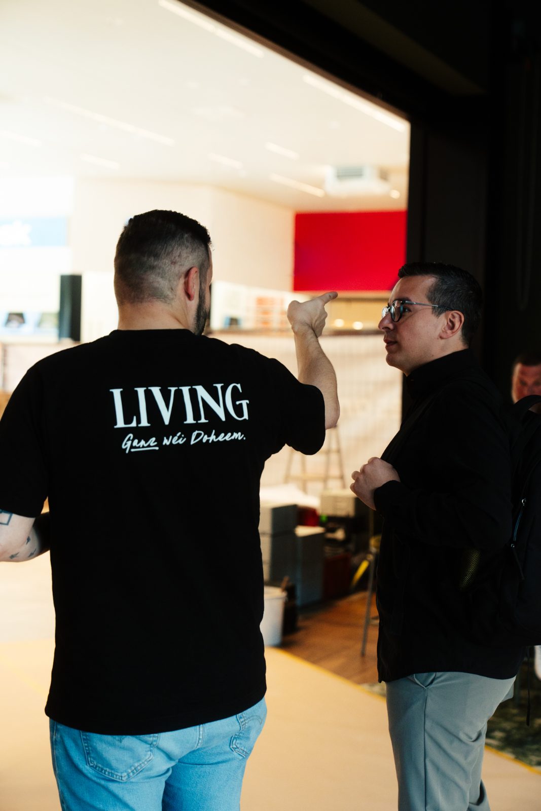 Nico a Christophe am Living