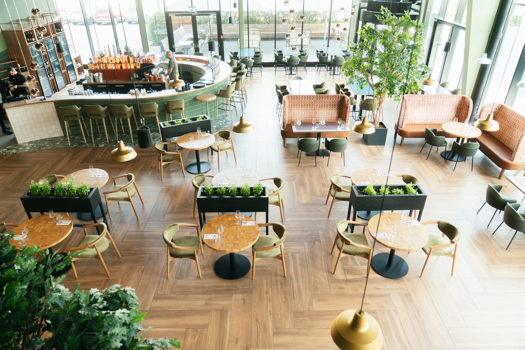 Living Restaurant, Überblick über den Gastraum